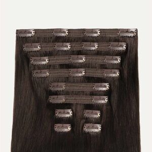 Luxy | 20" Classic Dark Brown Clip-In Hair Extensions (220g)